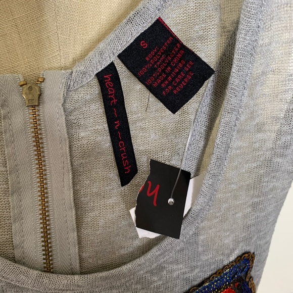 Heart n Crush Sequined Owl Tank - Picture 5 of 6